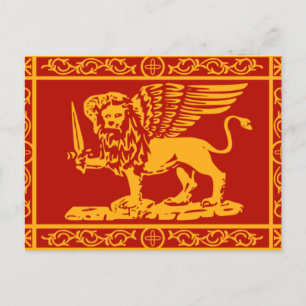 Flagga Venedig Vykort