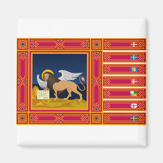 Flagga Venetien (Italien) Magnet