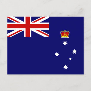 Flagga Victoria, Australien Vykort