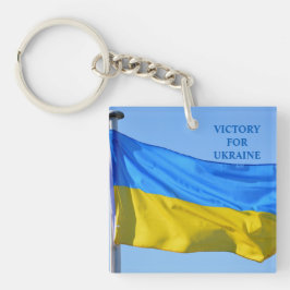 Flagga Victory for Ukraina Stanna stark