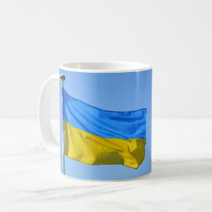 Flagga Victory for Ukraina Stanna stark Kaffemugg
