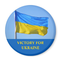 Flagga Victory for Ukraina Stanna stark