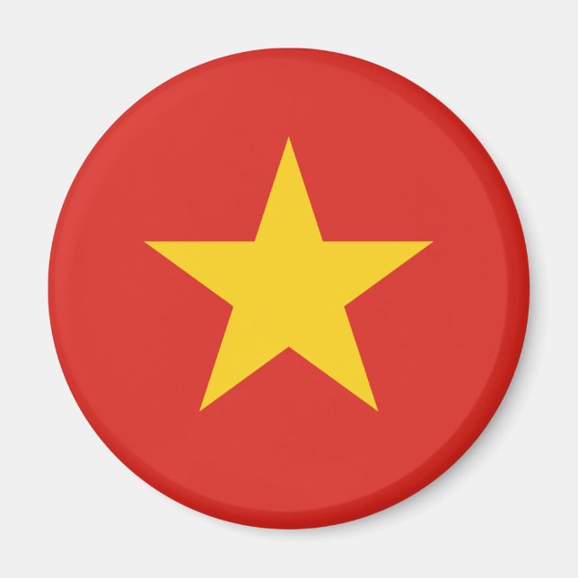 Flagga Vietnam - Qurogc kỳ Viet Nam Magnet (Framsidan)