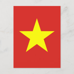 Flagga Vietnam - Qurogc kỳ Viet Nam Vykort