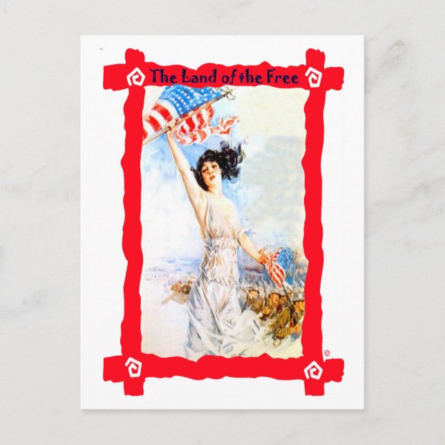 Flagga vikt vykort (Framsida)