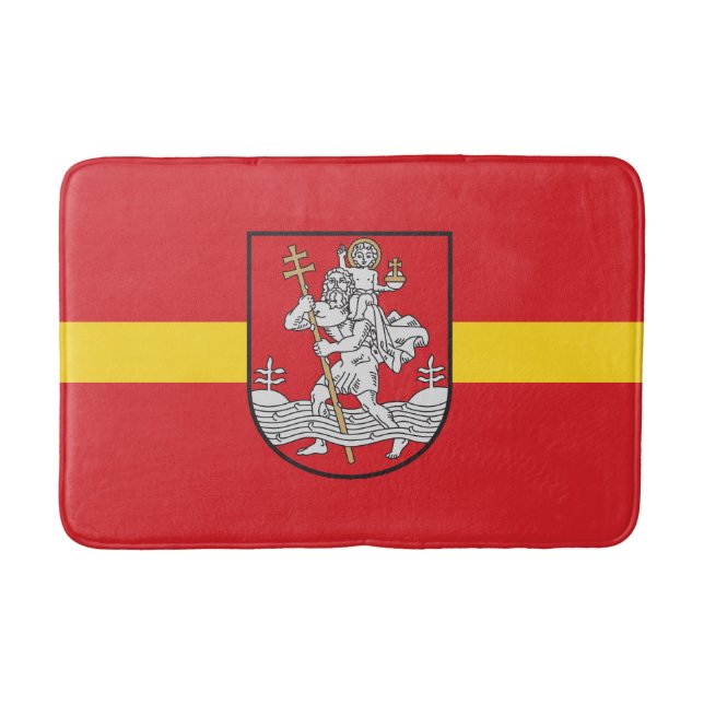 Flagga Vilnius, Litauen Bath Mat Badrumsmatta (Framsidan)