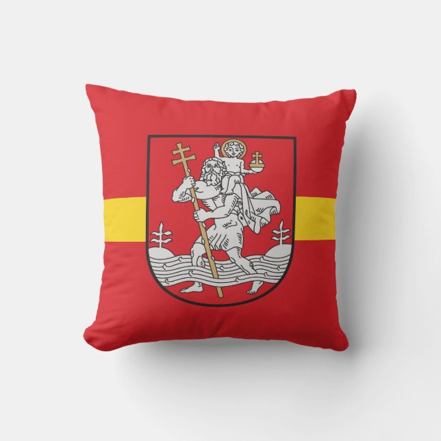 Flagga Vilnius, Litauen Dekorativ kudde (Framsida)