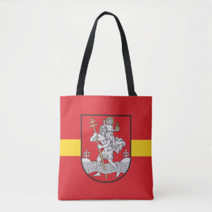Flagga Vilnius, Litauen Tote Bag Tygkasse