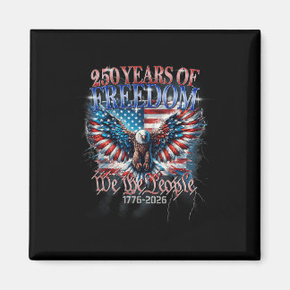 Flagga Vintage 250 år Amerikansk 1776 2026 250:e U Magnet