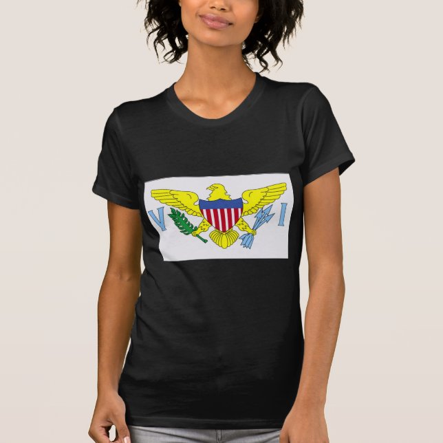 Flagga Virgin Islands Women's Shirt Tee (Framsida)
