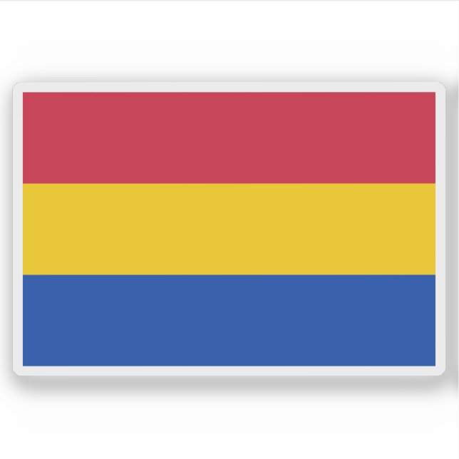 Flagga Vlaardingen, Nederländerna Klistermärken (Framsida)