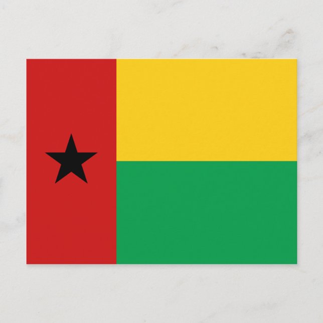 Flagga-vykort för Guinea-Bissau Vykort (Framsida)