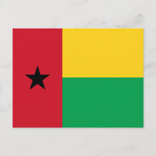 Flagga-vykort för Guinea-Bissau Vykort