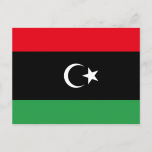 Flagga-vykort för Libyen (Libyen) Vykort
