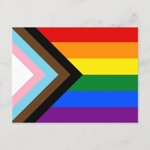 Flagga-vykort för Progress-Pride Vykort