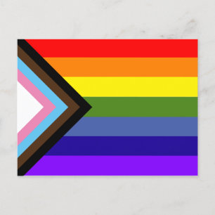 Flagga-vykort för Progress-Pride Vykort
