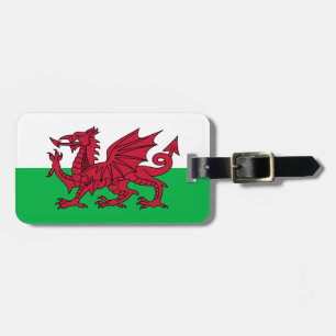 Flagga Wales Bagagebricka