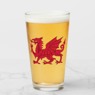 Flagga Wales Glaskopp