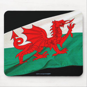 Flagga Wales Red Dragon Patriotic World Flagga Musmatta