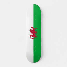 Flagga Wales Skateboard Bräda 20 Cm