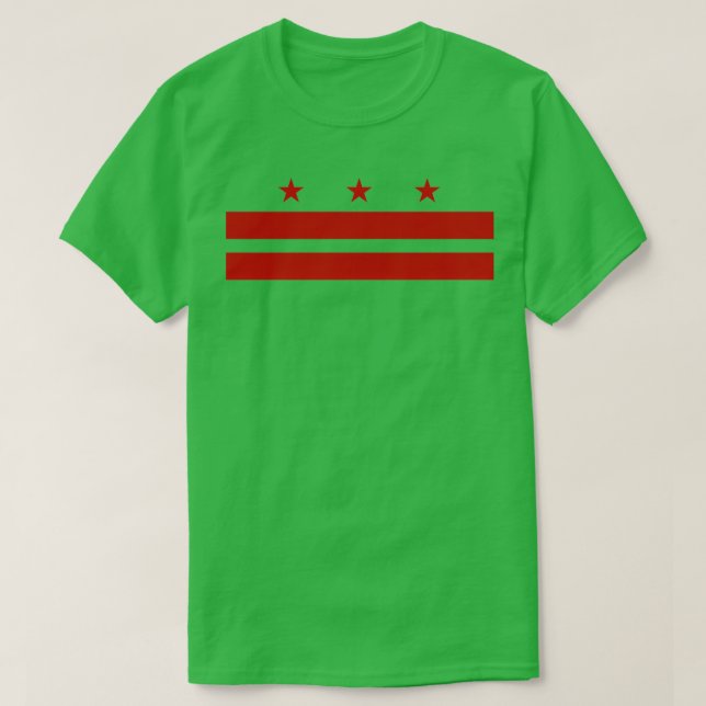 Flagga Washington D T Shirt (Design framsida)