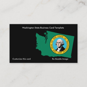 Flagga Washington Visitkort