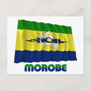 Flagga Wave i provinsen Morobe Vykort