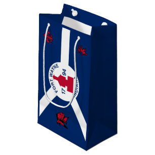 Flagga Wayne, Indiana Small Gift Bag