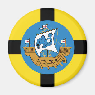 Flagga Wellington, Nya Zeeland Magnet