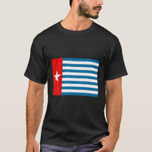 Flagga Westerna Nya Guinea, Indonesien T Shirt