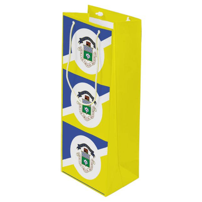 Flagga Winnipeg, Manitoba Vin Gift Bag (Framsidan Vinklad)