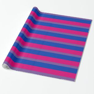 Flagga Wrapping Papper för pride av bisexualitet Presentpapper