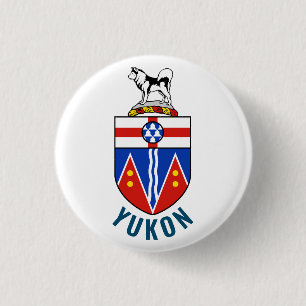 Flagga Yukon Territory - Kanada Knapp