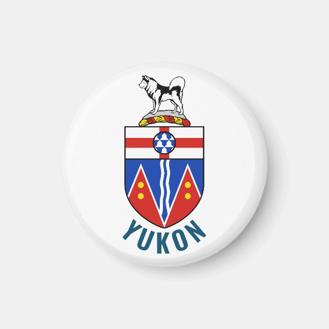 Flagga Yukon Territory - Kanada Magnet (Framsidan)