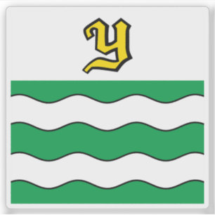 Flagga Yverdon-les-Bains, Schweiz Klistermärken