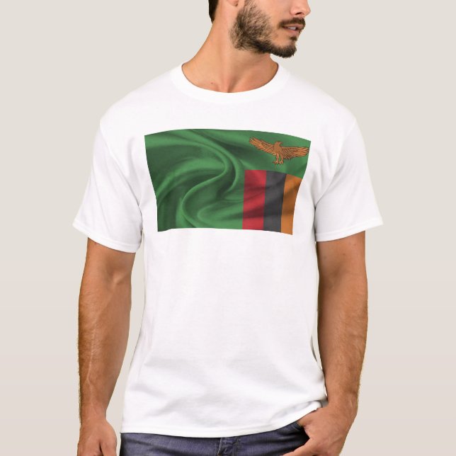 Flagga Zambia T Shirt (Framsida)