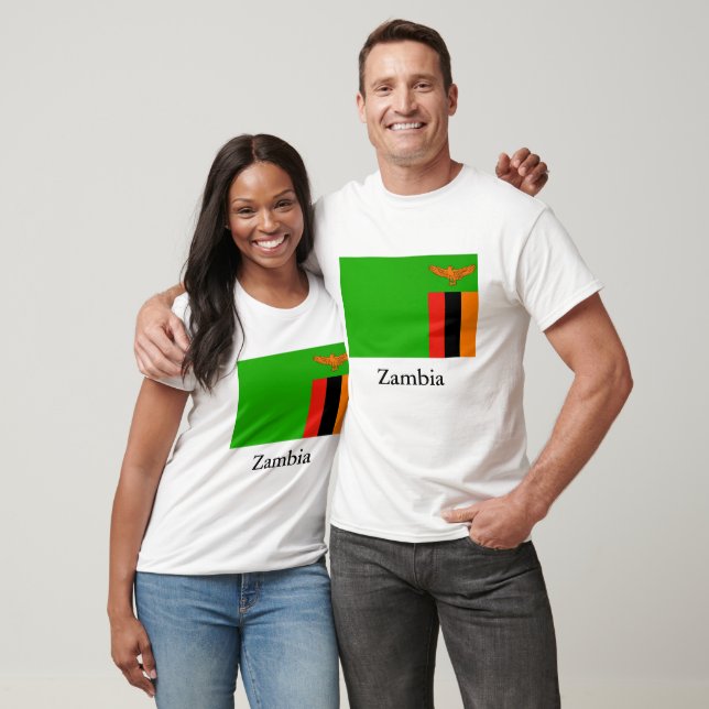 Flagga Zambia T Shirt (Unisex)