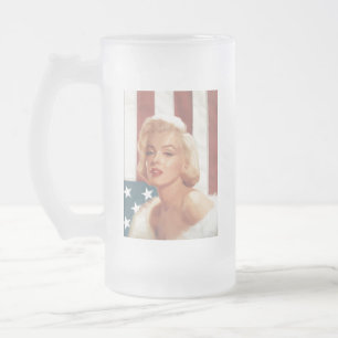 Flagga ZAZZ för CC15 Marilyn Frostat Ölglas