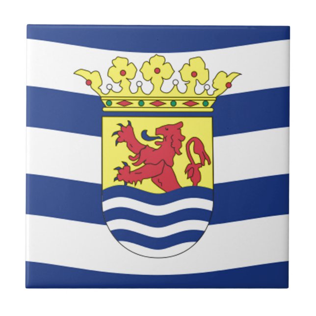 Flagga Zeeland Kakelplatta (Framsidan)