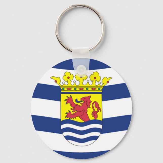 Flagga Zeeland Nyckelring (Framsida)