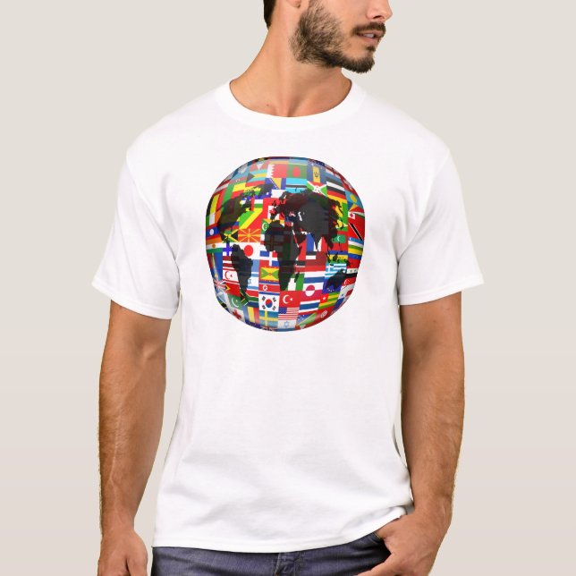 Flaggajordklot Tee (Framsida)