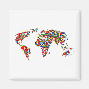 Flaggakarta Magnet