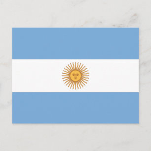 Flaggan Argentina Vykort