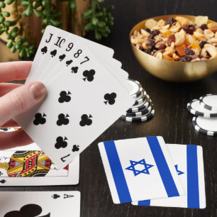Flaggan av Israel modern patriotisk Casinokort