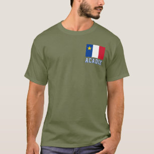 Flaggan för Acadia T Shirt