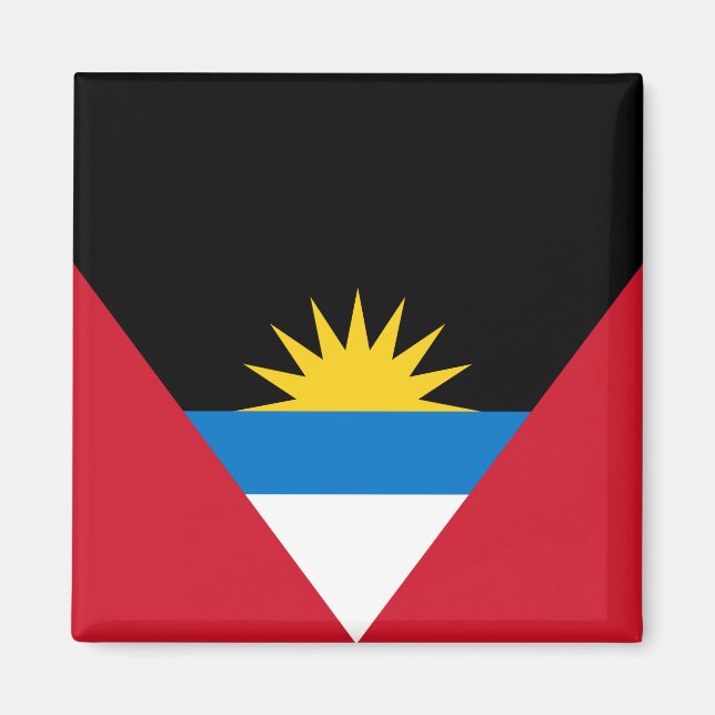 Flaggan för Antigua och Barbuda Magnet (Framsidan)