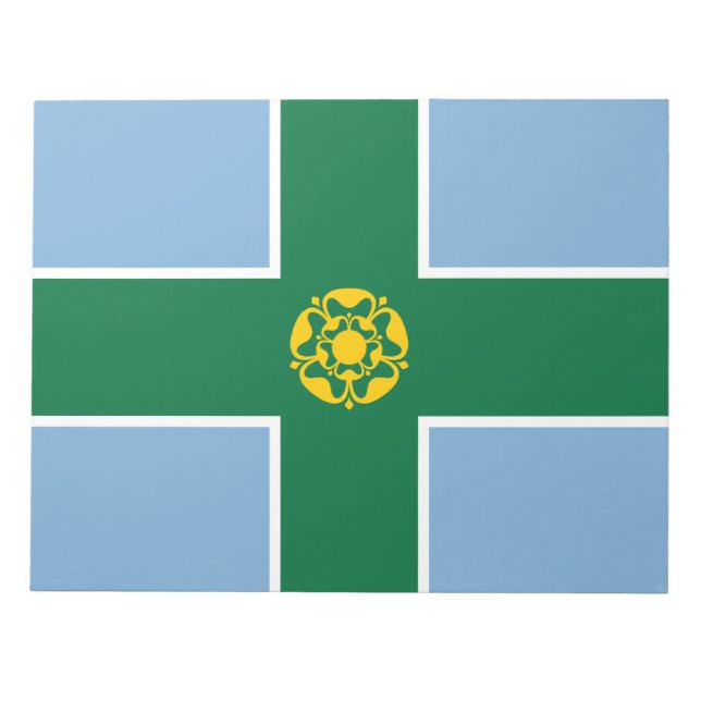 Flaggan för Derbyshire (grevskap i England, Storbr Anteckningsblock (Framsida)