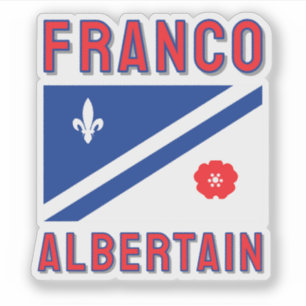 Flaggan för Franco Albertain Klistermärken