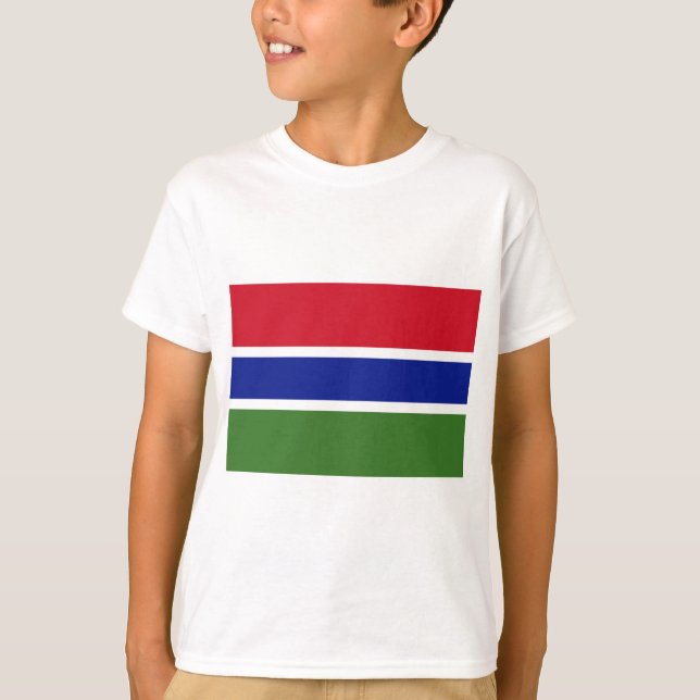 Flaggan för Gambia T Shirt (Framsida)