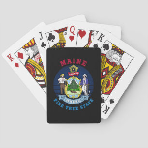 FLAGGAN FÖR MAINE PINE TREE STATE CASINOKORT